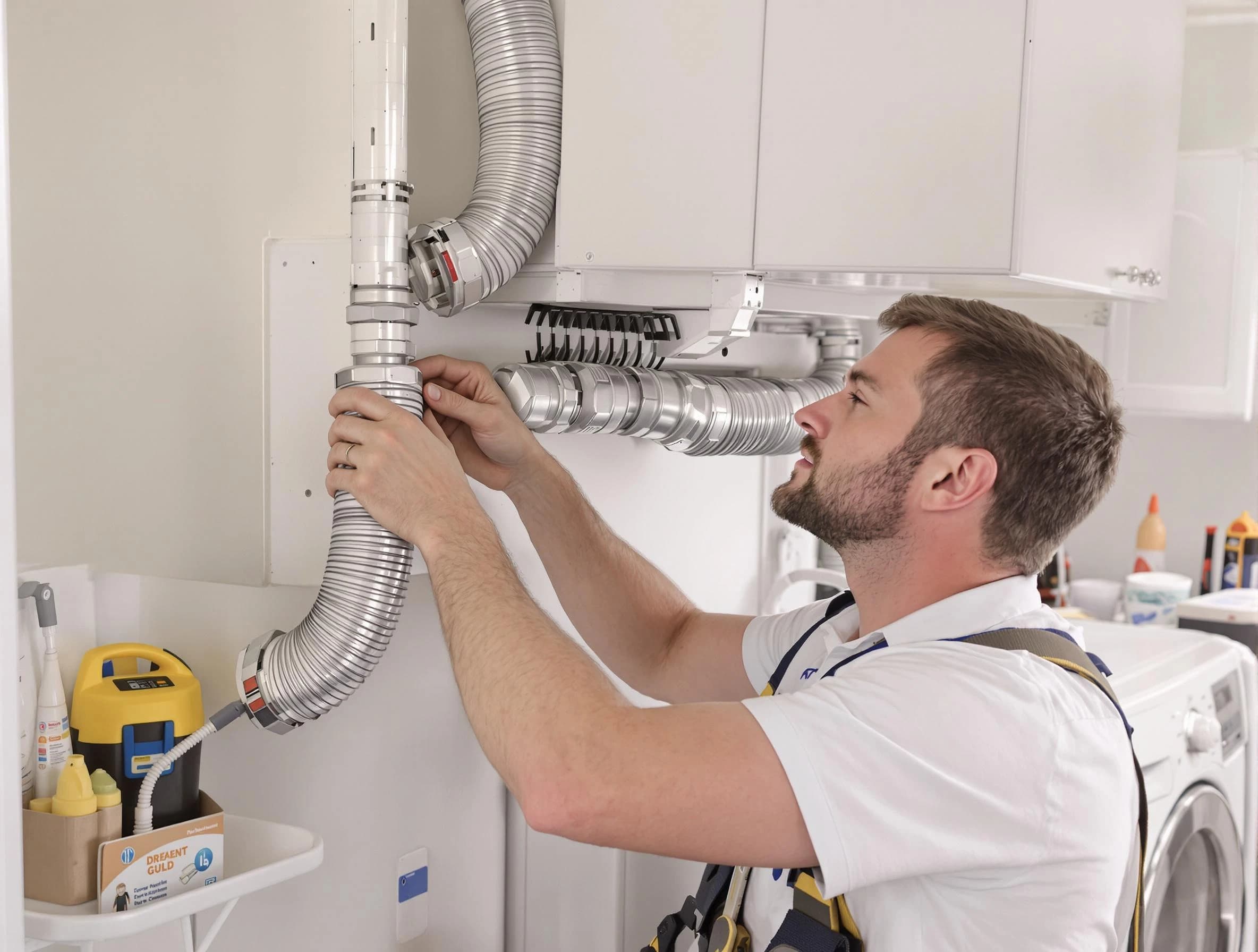 Professional dryer vent repair and installation by Columbiana Dryer Vent Cleaning in Columbiana