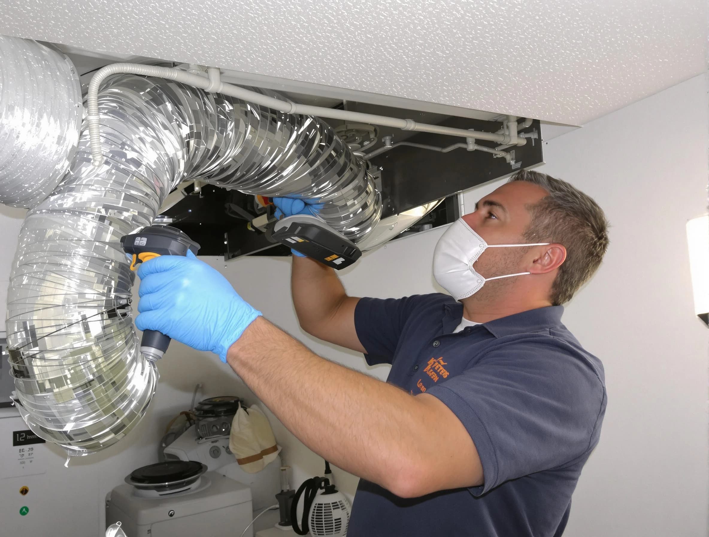 Columbiana Dryer Vent Cleaning professional performing thorough residential dryer vent cleaning in Columbiana