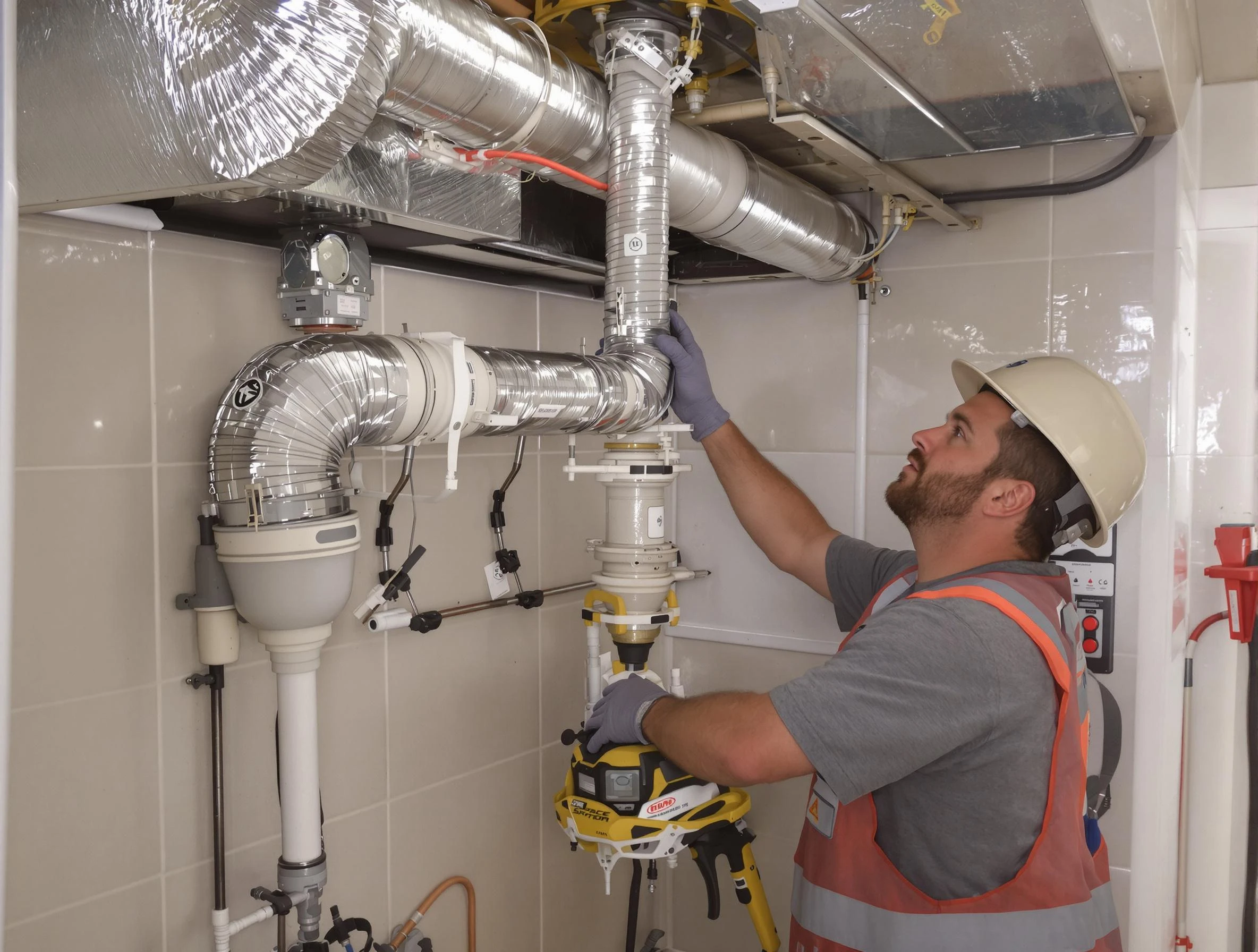 Columbiana Dryer Vent Cleaning expert performing professional dryer vent repair and installation in Columbiana